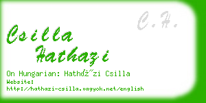 csilla hathazi business card